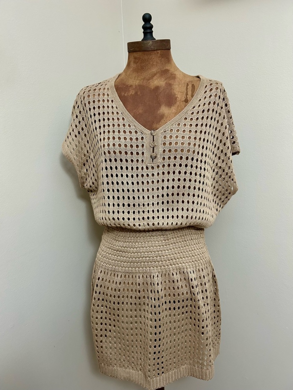 Crochet Knit Swimsuit Cover Up Dress